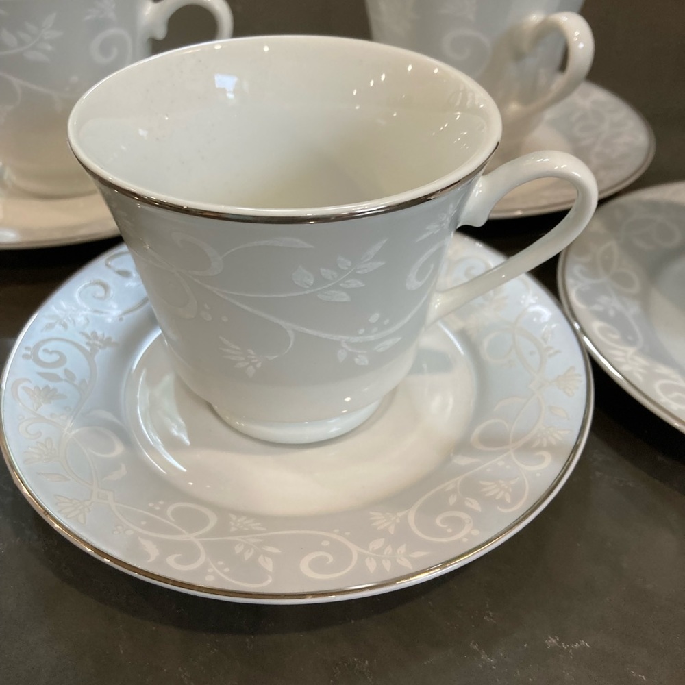Coffee cups and saucers. Chris Madden for home collection.